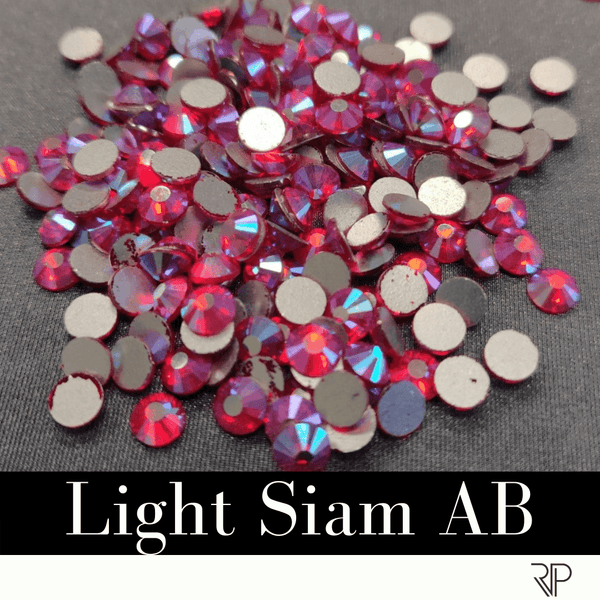 Acrylic (Plexiglas) Flatback Rhinestones Heart Shaped Light Siam